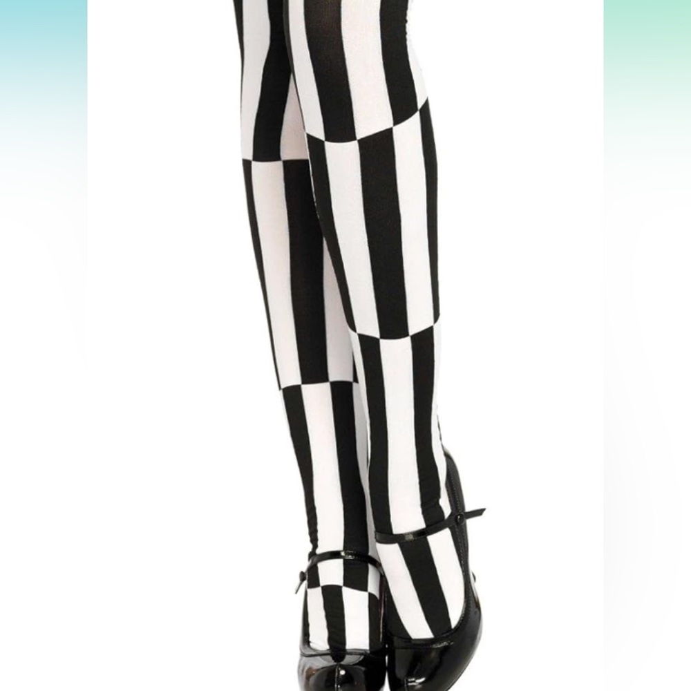 Leg Avenue tights, Optical Illusion Tights, Black & white